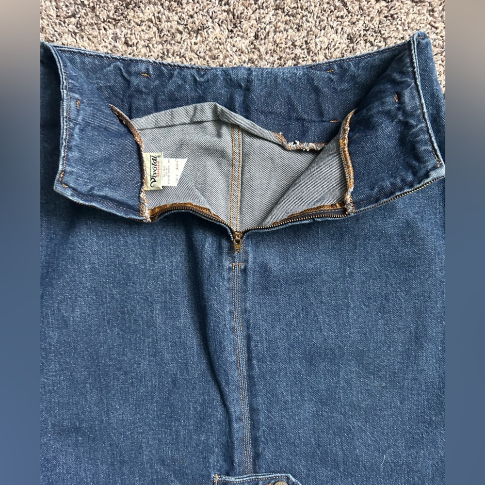 Vivaldi Vintage Midi Pencil Denim Skirt size 8 excellent condition - Picture 7 of 8